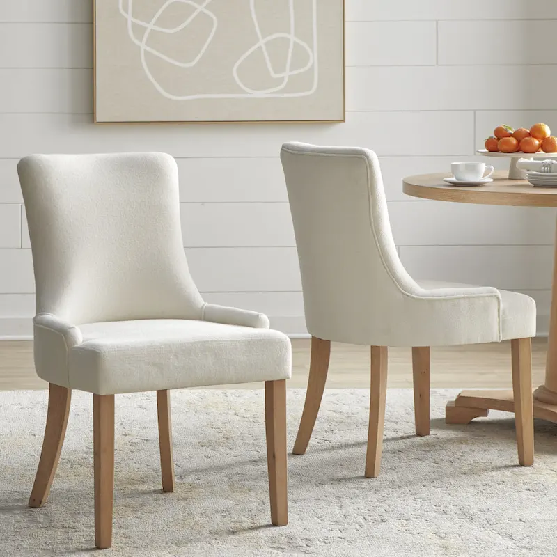 Simple Living Anneli Upholstered Dining Chairs (Set of 2)