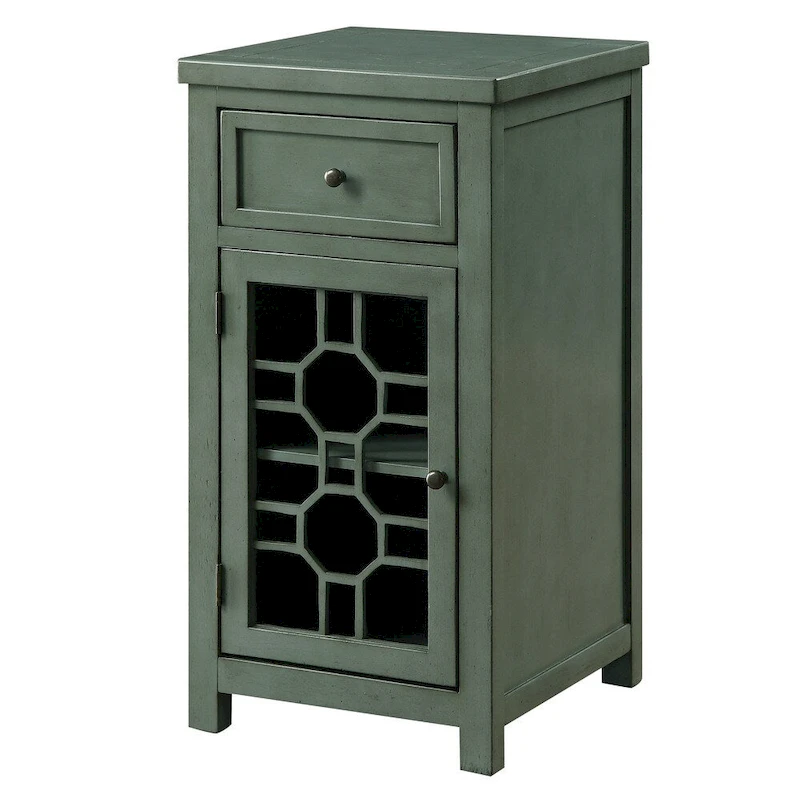 Emma Transitional 18-inch Solid Wood 1-Drawer Side Table by Furniture of America