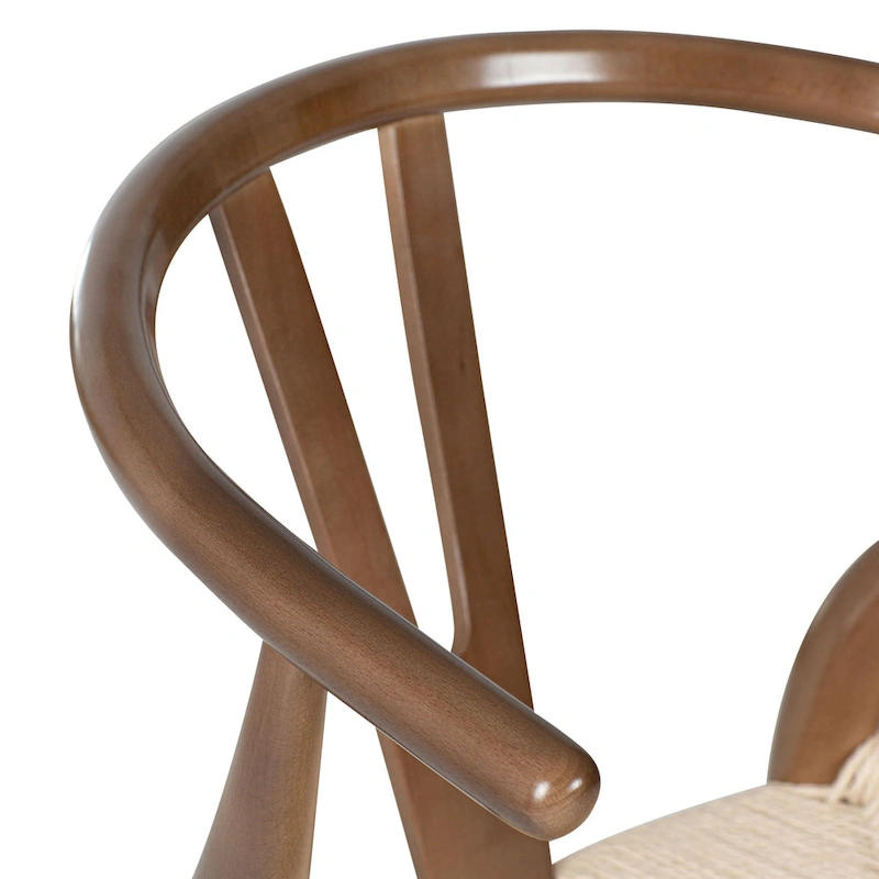 Poly & Bark Weave Chair - Solid Wood with Woven Seat