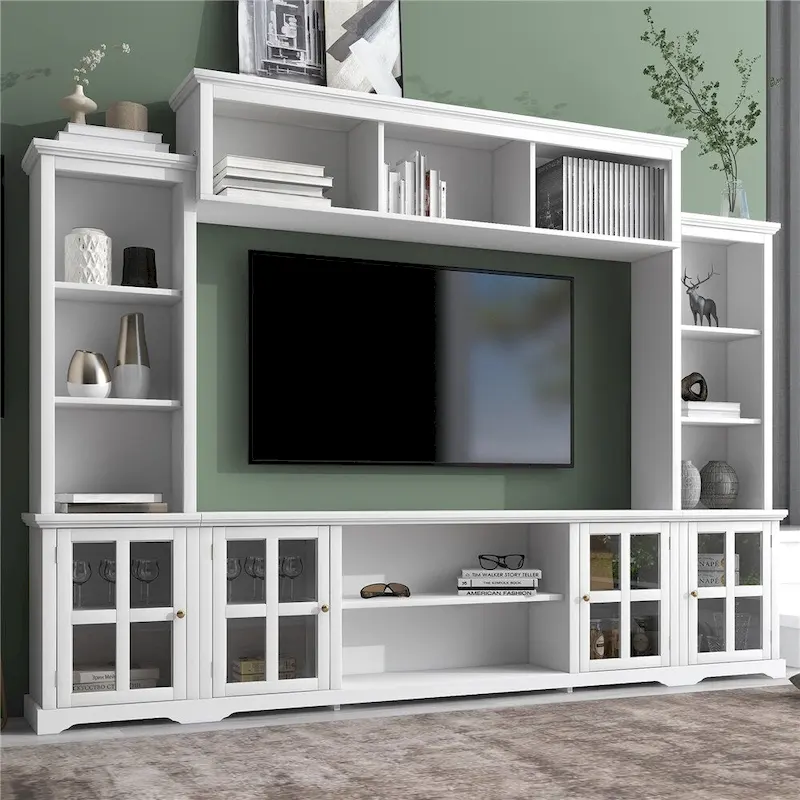 Modern Minimalism Style Entertainment Wall and TV Stand