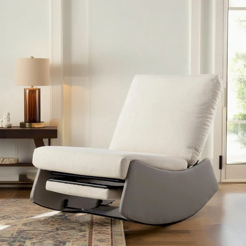 GDFStudio Modern Rocking Chair Recliner with Footrest