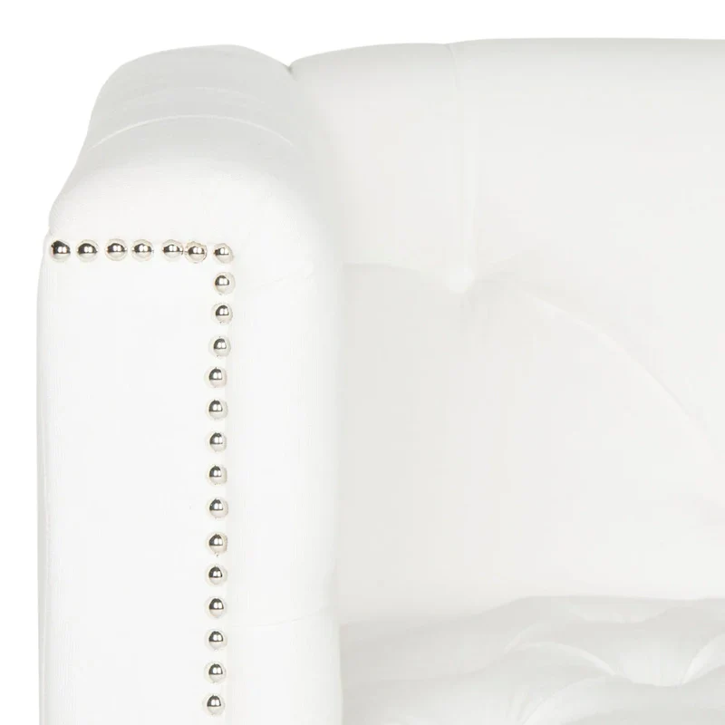 SAFAVIEH Kamilah White/ Clear Club Chair - 31.9 x 33.9 x 29.9 - 32Wx34Dx30H