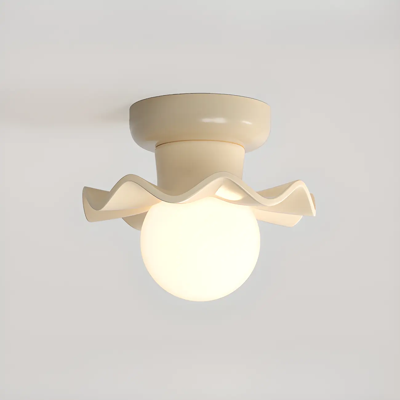 Modern White Resin Shade Wall Sconce Light for Bedside