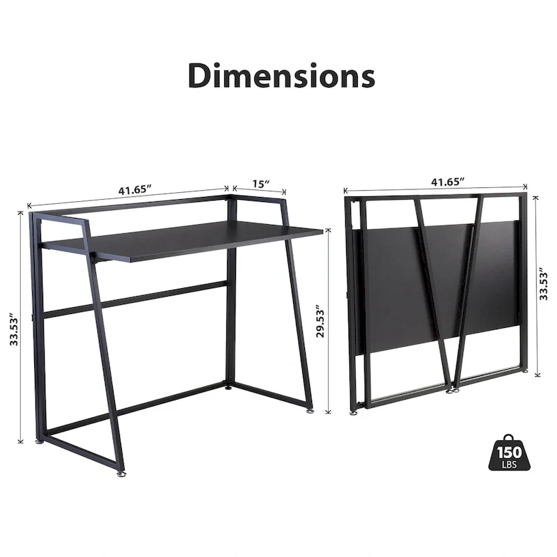 No Assembly Folding Desk
