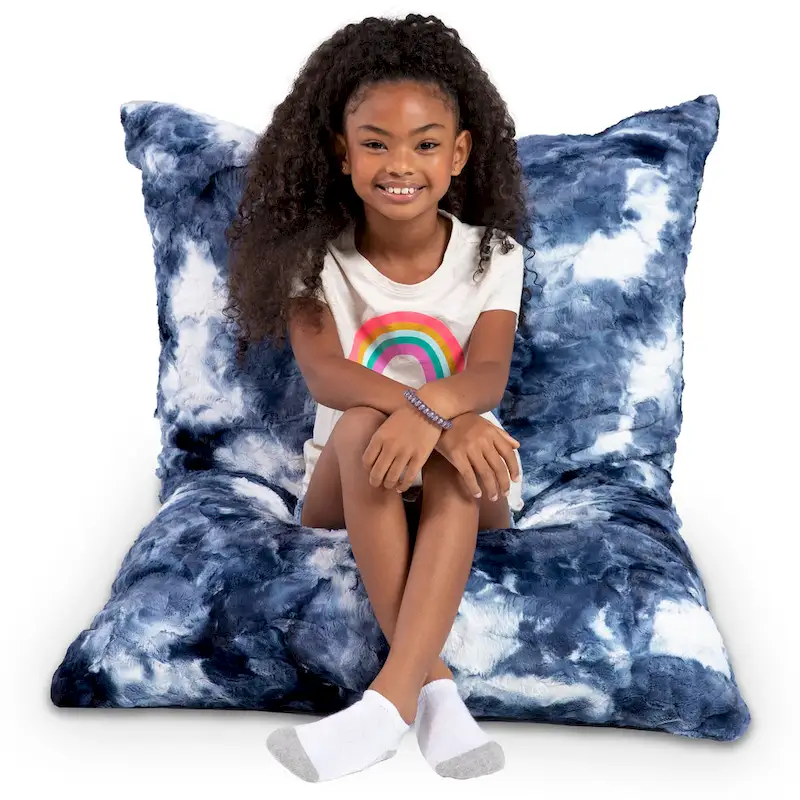 Jaxx Saxx 3.5 Foot Giant Decor Floor Pillow For Kids, Faux-Fur