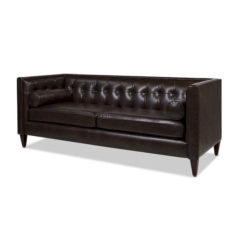 Jack 84 Modern Upholstered Tufted Tuxedo Sofa