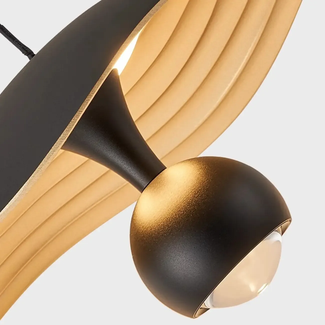 Dimmable Modern Acrylic Black 2-Light LED Pendant Light