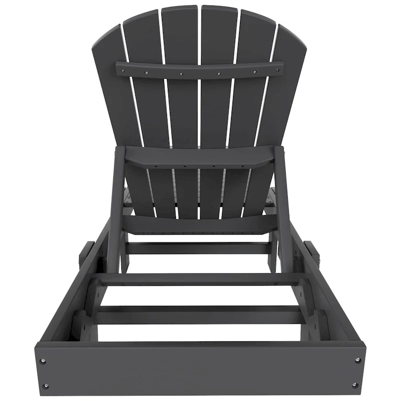 Polytrends Altura Armless Poly Eco-Friendly All Weather Reclining Chaise Lounge (Set of 2)