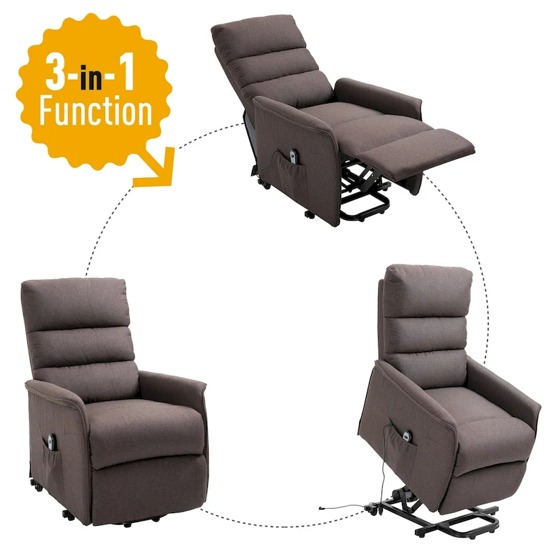 HOMCOM Power Lift Assist Recliner Chair with Remote