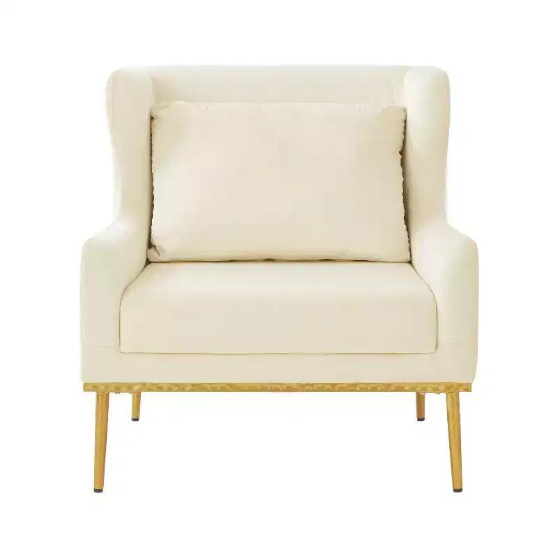 Christopher Knight Home Galina Modern Velvet Armchair with Pillow