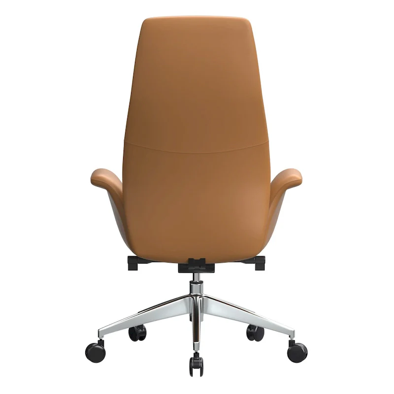 Summit High-Back Leather Office Chair with Swivel and Tilt