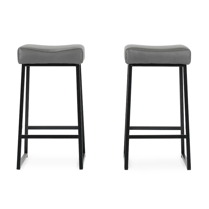 26 Counter Stool Smokey Grey (Set of 2) - Seat Height 26