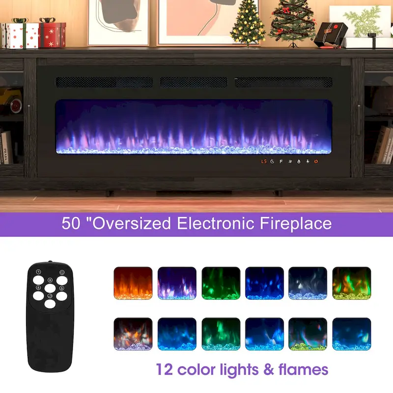 80 Modern Electric Fireplace TV Stand
