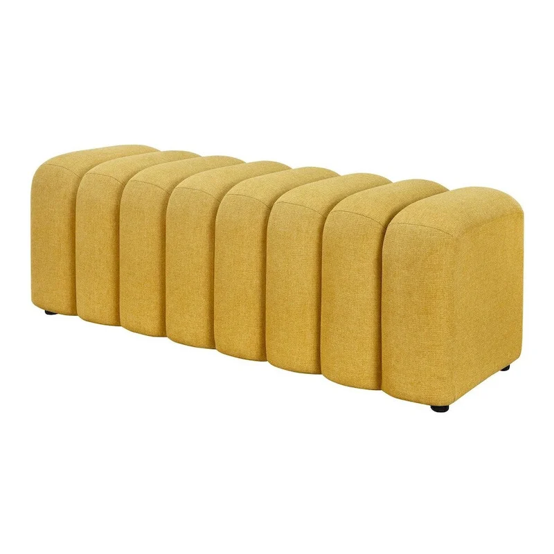 DelSur Channel Tufted Accent Bench