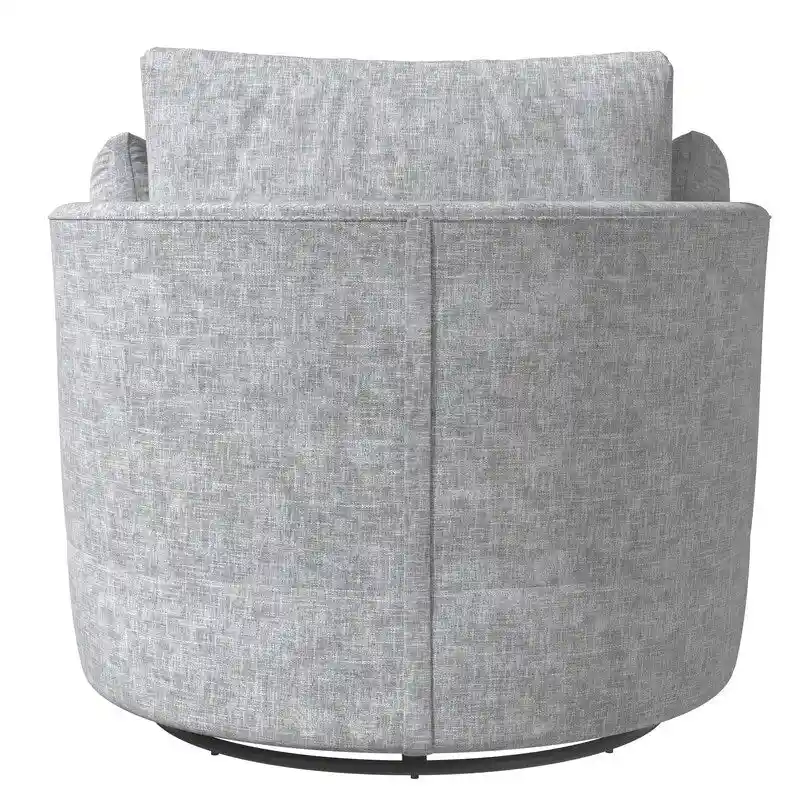 Chenille Swivel 34.7 Wide Soft Modern Upholstered Accent Chair