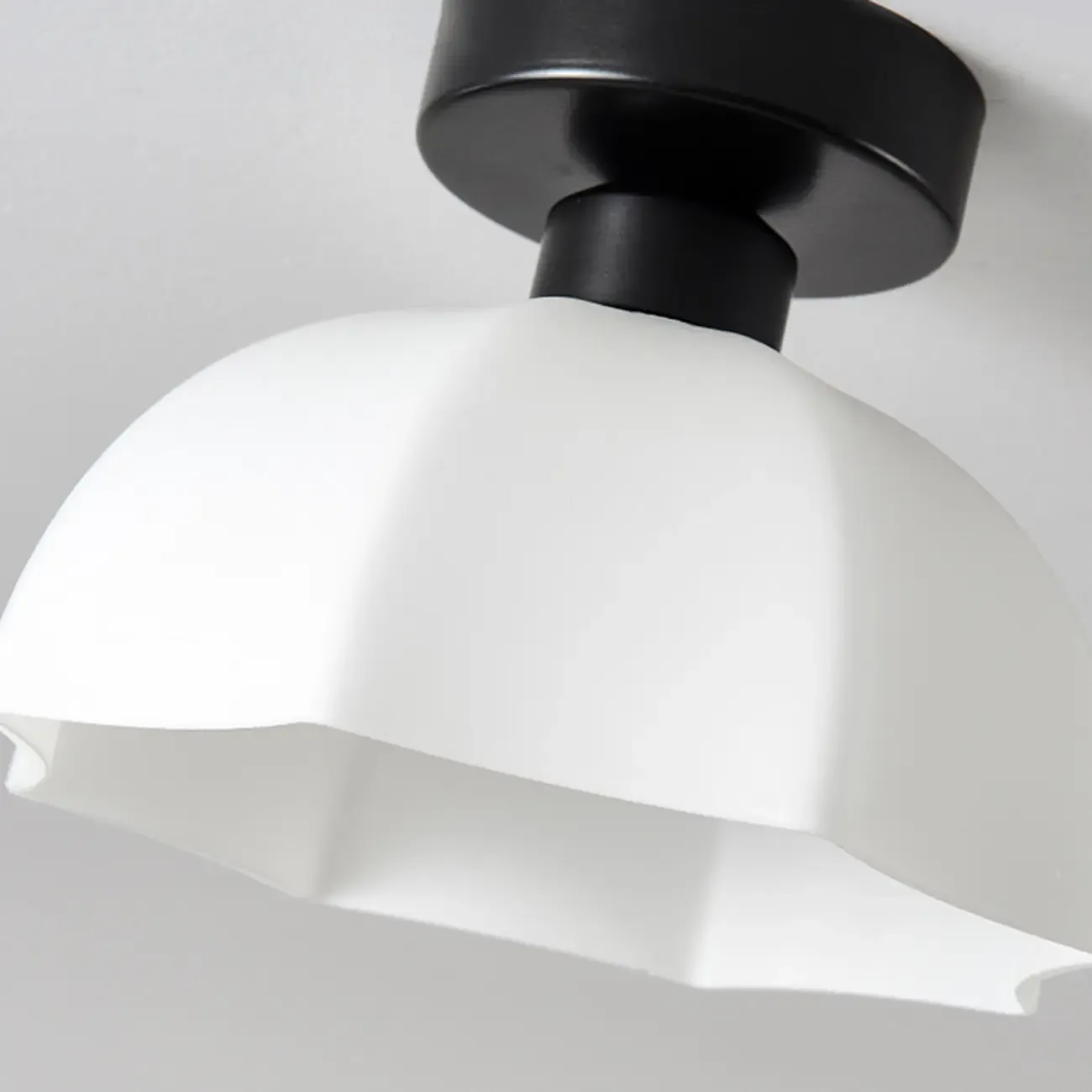 Modern Hallway Metal Rhombus Semi Flush Ceiling Light