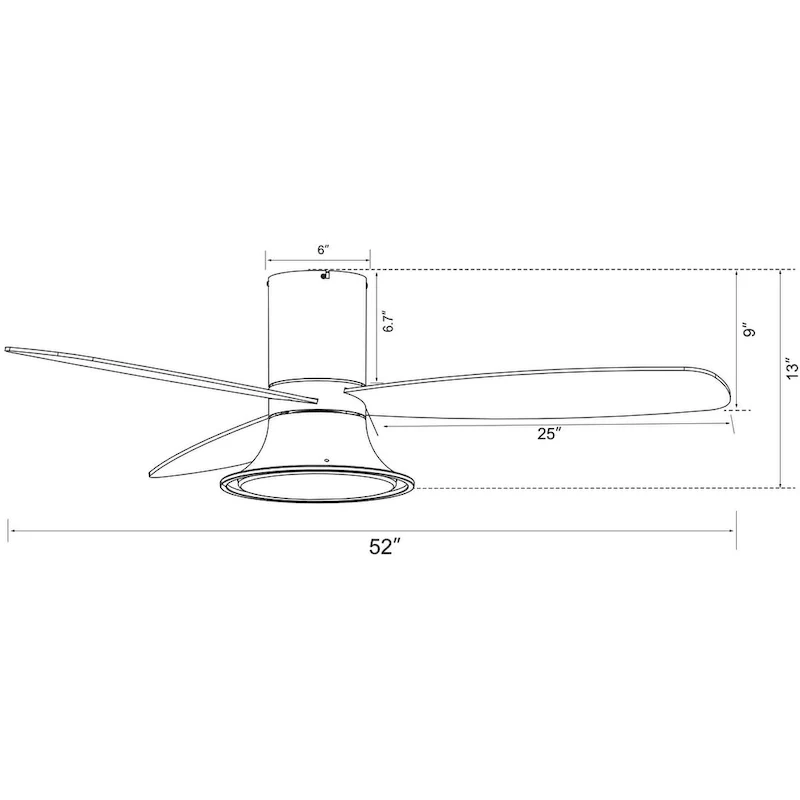 Lucci Air Flusso 52  Light with Remote Ceiling Fan