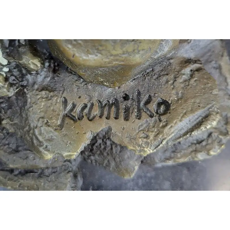 Indian Chief With Shield Gun Full Headdress Native American Bronze Statue 22 Inches