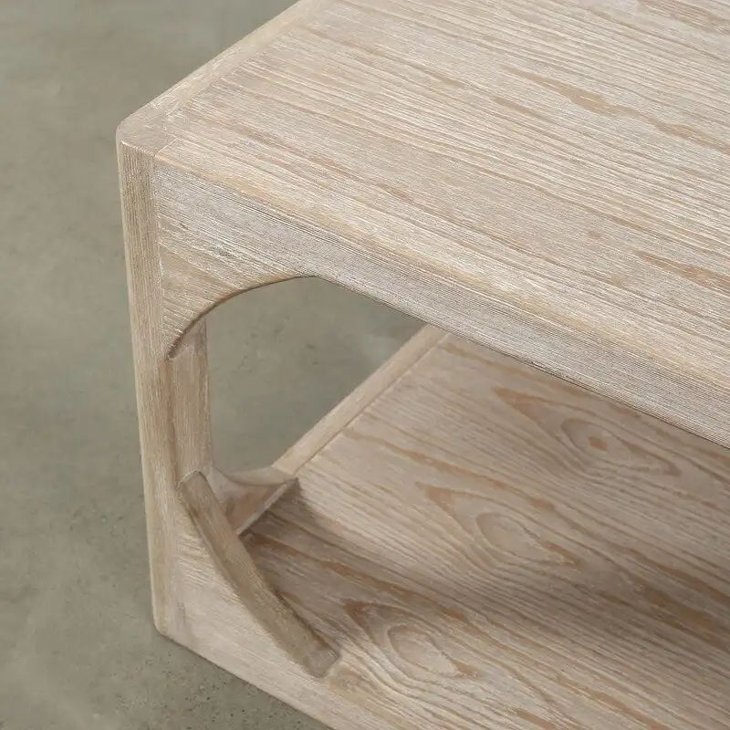 White Wash Reclaimed Wood Coffee Table - 67