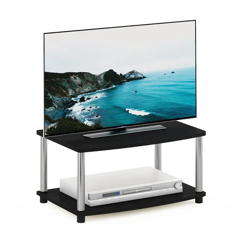 Furinno Turn-N-Tube No Tools 2-Tier Elevated TV Stands