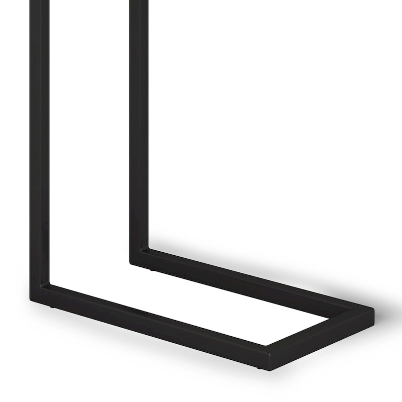 WYNDENHALL Rhonda 18 inch Wide Solid Metal Industrial C Side Table - 18 W x 10 D x 24 H