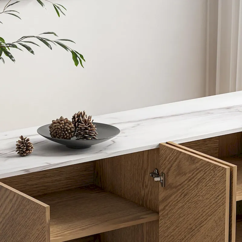 Roomfitters Media Console Cabinet/TV Stand/Side board up to 60 - 58 inches