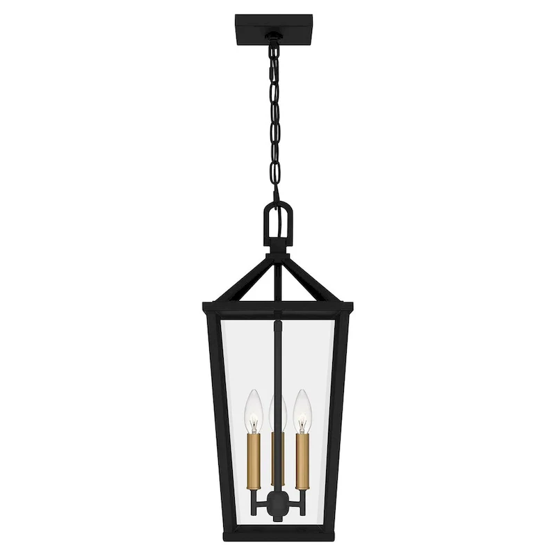 Hull 3-Light Matte Black Mini Pendant Light