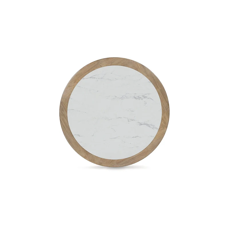 Signature Design by Ashley Camdill Light Brown/White Coffee Table - 42 W x 42 D x 17.5 H