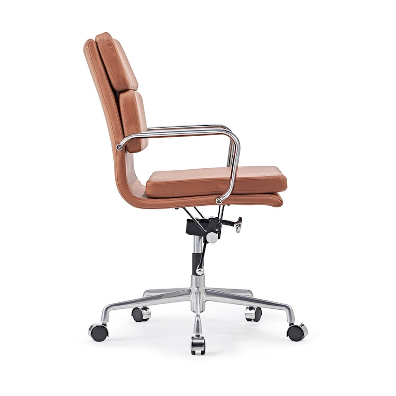 CAROCC Office Chair PU Leather Adjustable ErgoChair with Thickened Cushion - N/A