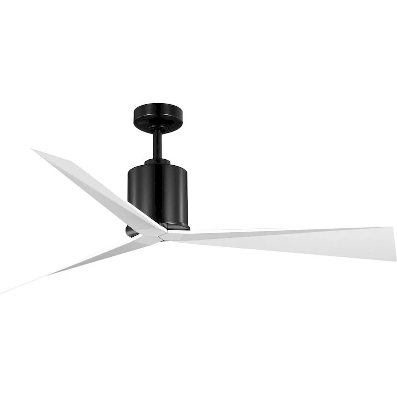 Paso Collection 60-in Three-Blade Black Luxe Industrial Ceiling Fan with 3 Speed Remote Control - 60 in x 60 in x 15.5 in
