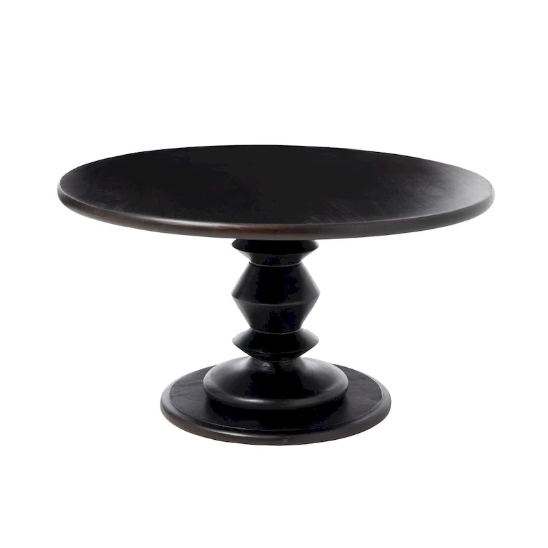 Solid Wood Pedestal Coffee Table