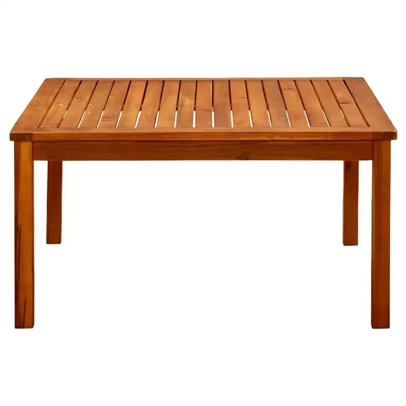 vidaXL Coffee Table Natural Wood Solid Acacia Wood - 33.5 x 33.5 x 17.7