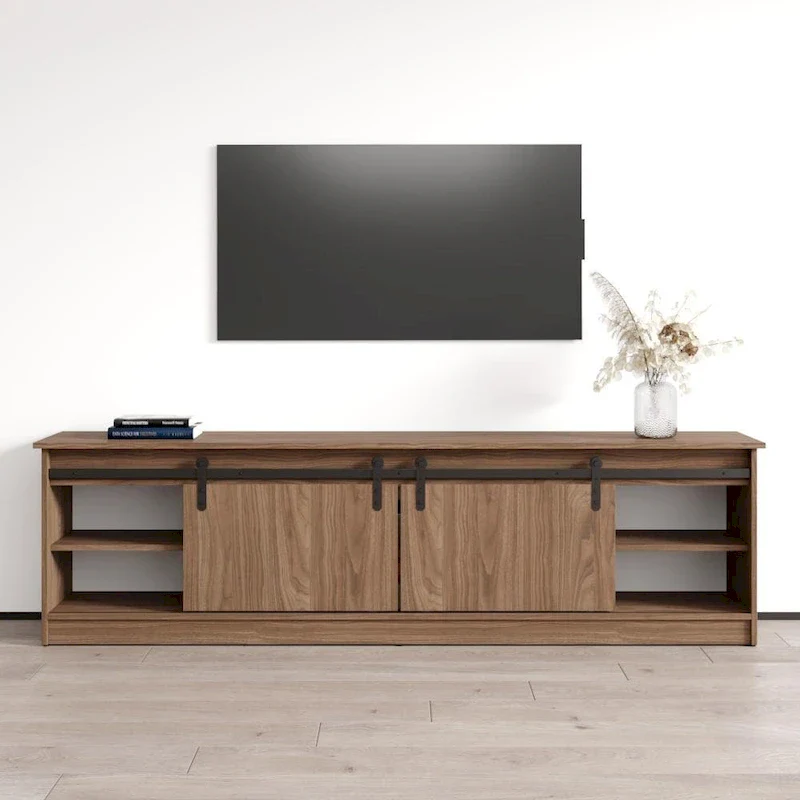 TV Stand with Electric Fireplace - Fits up to 85