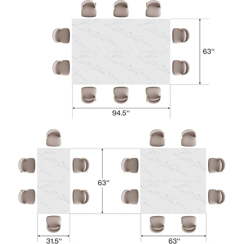31.5 Inches Wood Square Dinner Table with Metal Base