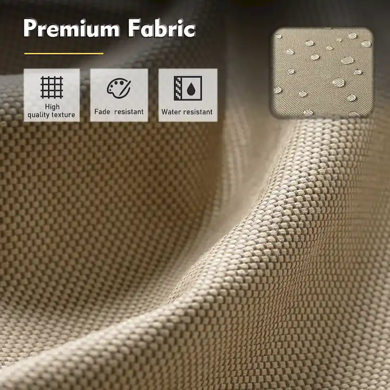 XIZZI 6-piece Patio Wicker Furniture Set with Fire Pit Table