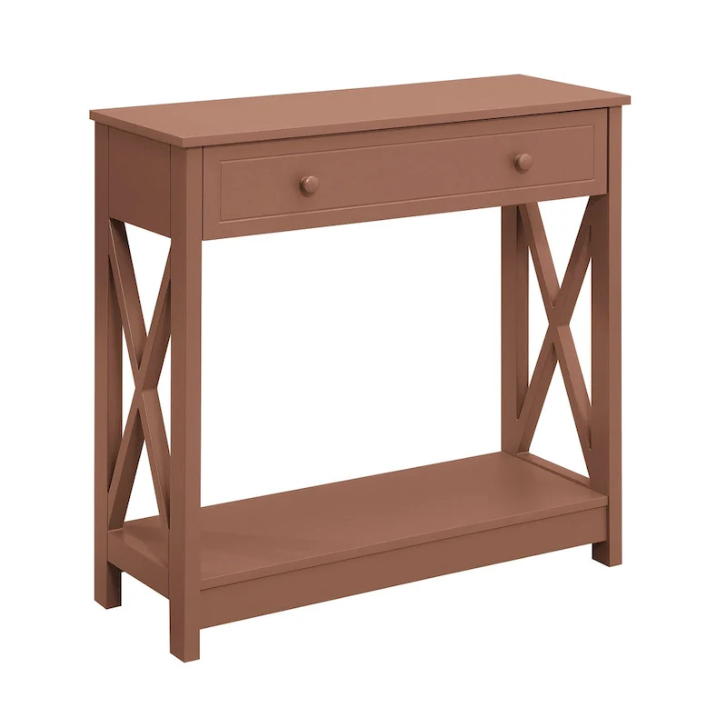Convenience Concepts 1 Drawer Entryway Hall Table with Shelf