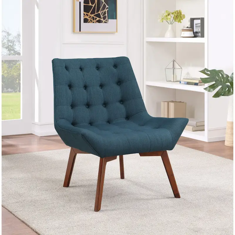 Shelly Tufted Chair with Coffee Legs