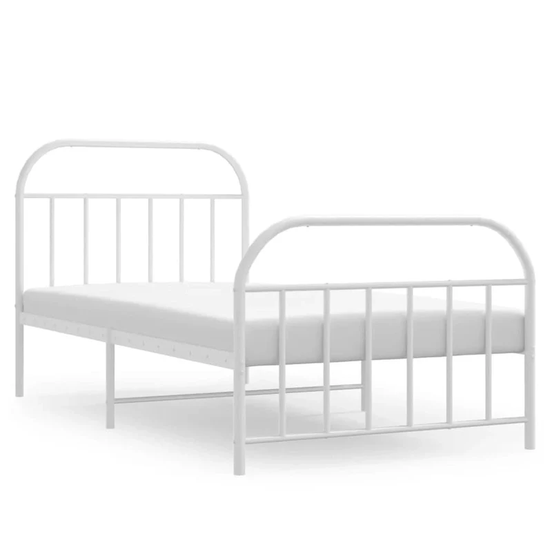 vidaXL 12 Inches Metal Bed Frame No Mattress