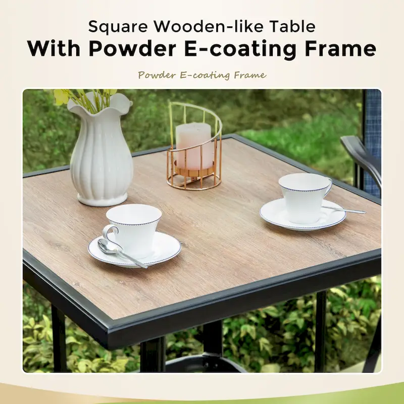 Namatota 3-piece Padded Sling Swivel Bar Stools and Table Set by Havenside Home