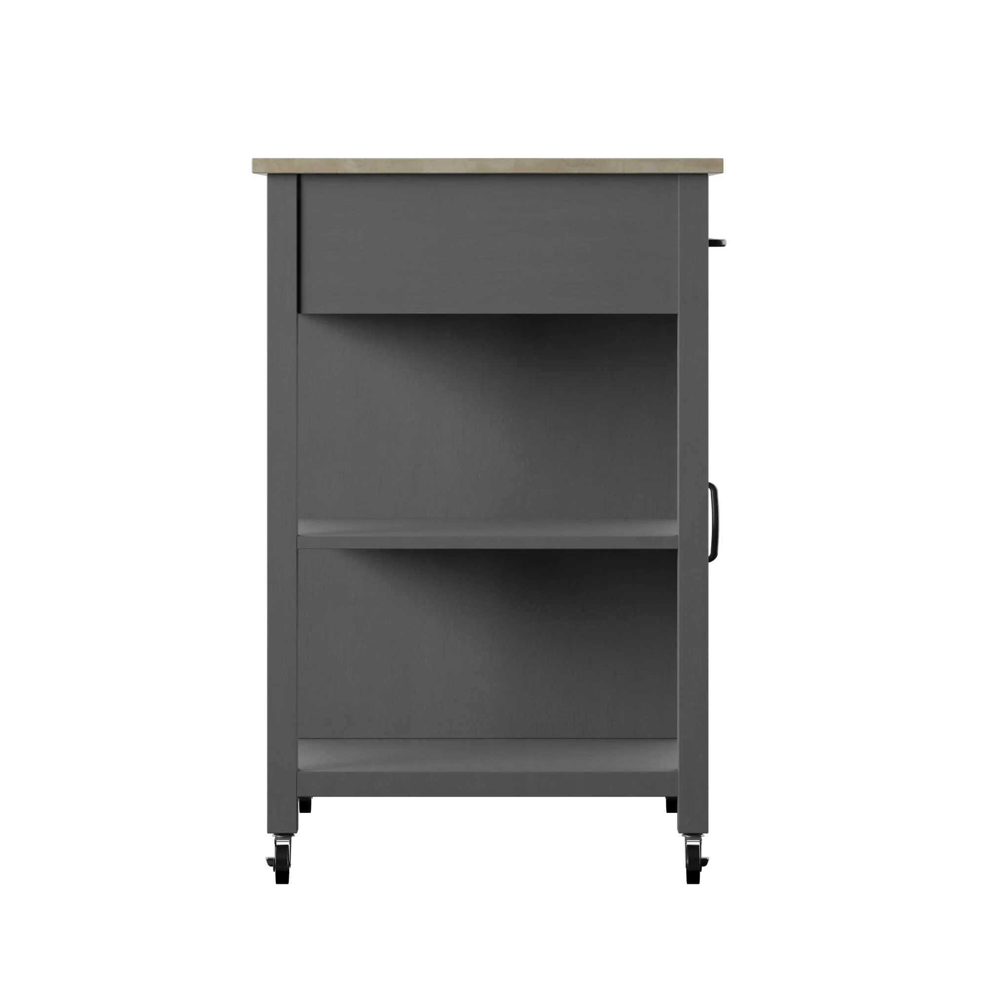 Compact Rolling Kitchen Island Cart with Storage