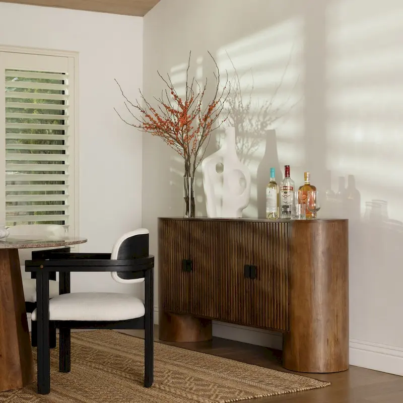 Saddle 67 Wide Sideboard, Medium Brown