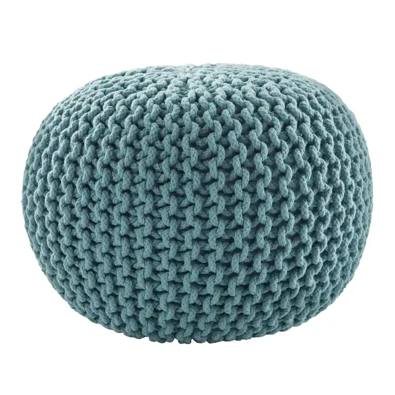 Spectrum Pouf Textured Round Pouf