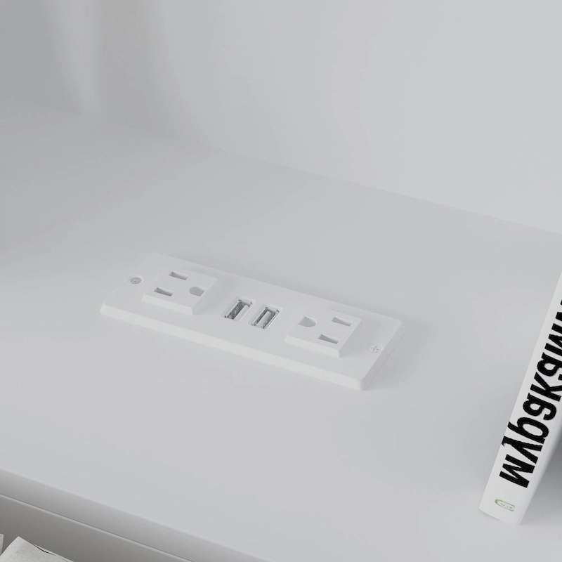 65Timechee Queen Bookcase Headboard RGB Light Adjustable Shelf