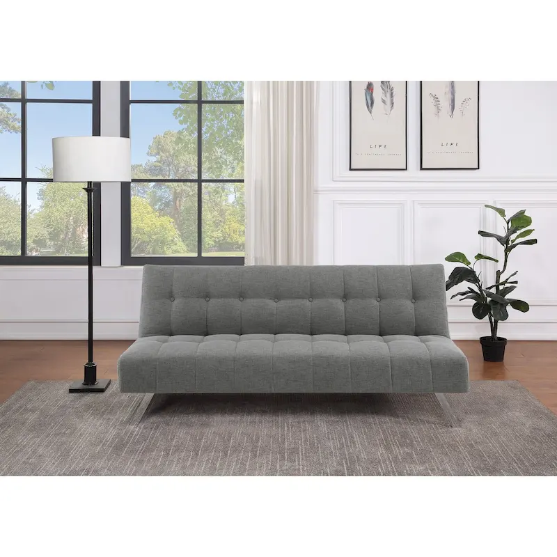 Futon with Stainless Steel Legs