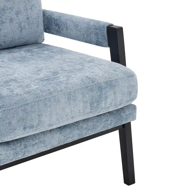 Roundhill Furniture Kelly Mid-Century Modern Chenille Upholstered Accent Armchair