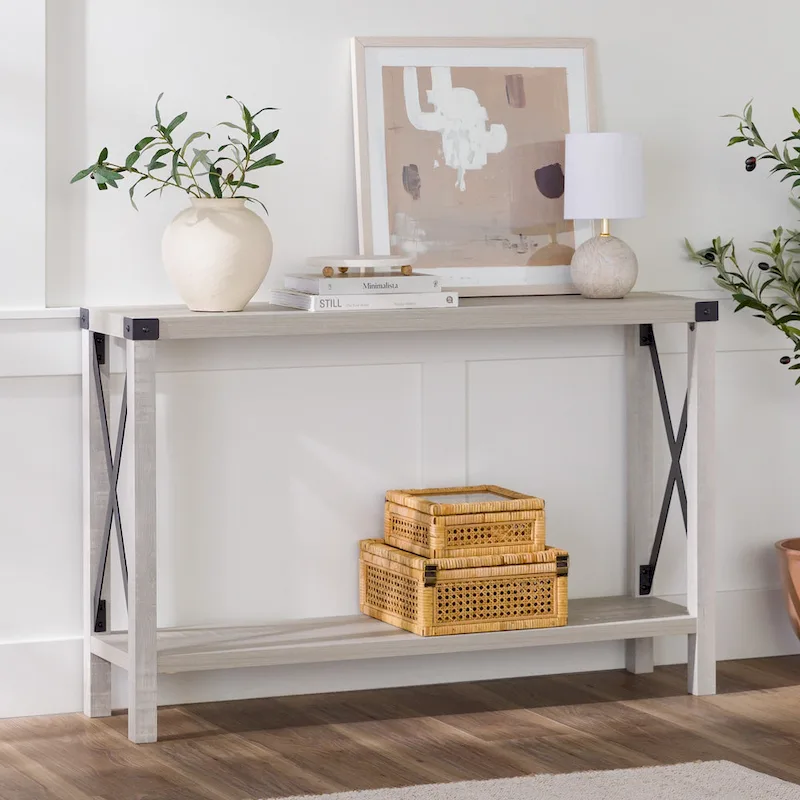 Middlebrook 46-inch X-frame Farmhouse Entry Table