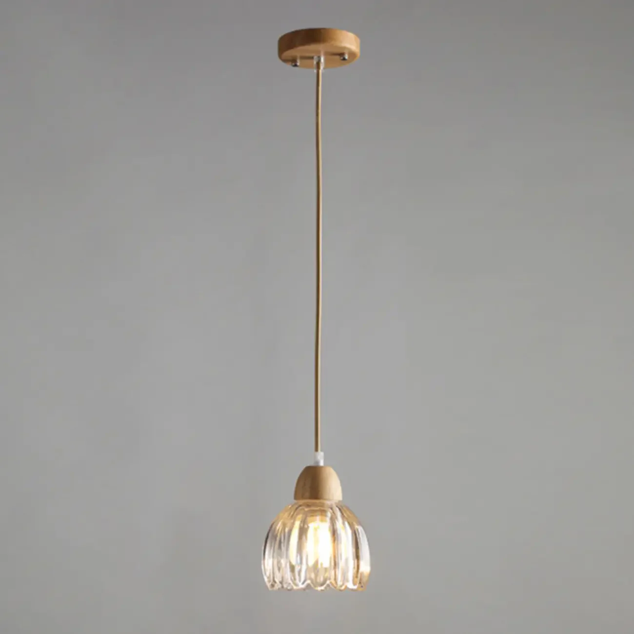 Adjustable Flower Glass Pendant Light for Dinning Areas