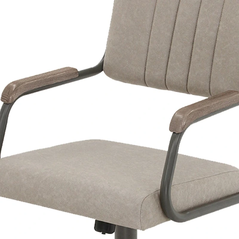 Chromcraft Douglas Caster Dining Chairs in Sea Gray, Gray Finish (Set of 2)