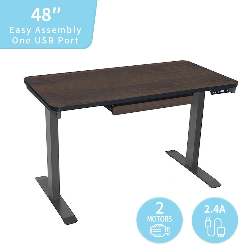 Motionwise 48 in. Standing Desk with Adjustable Height Feature