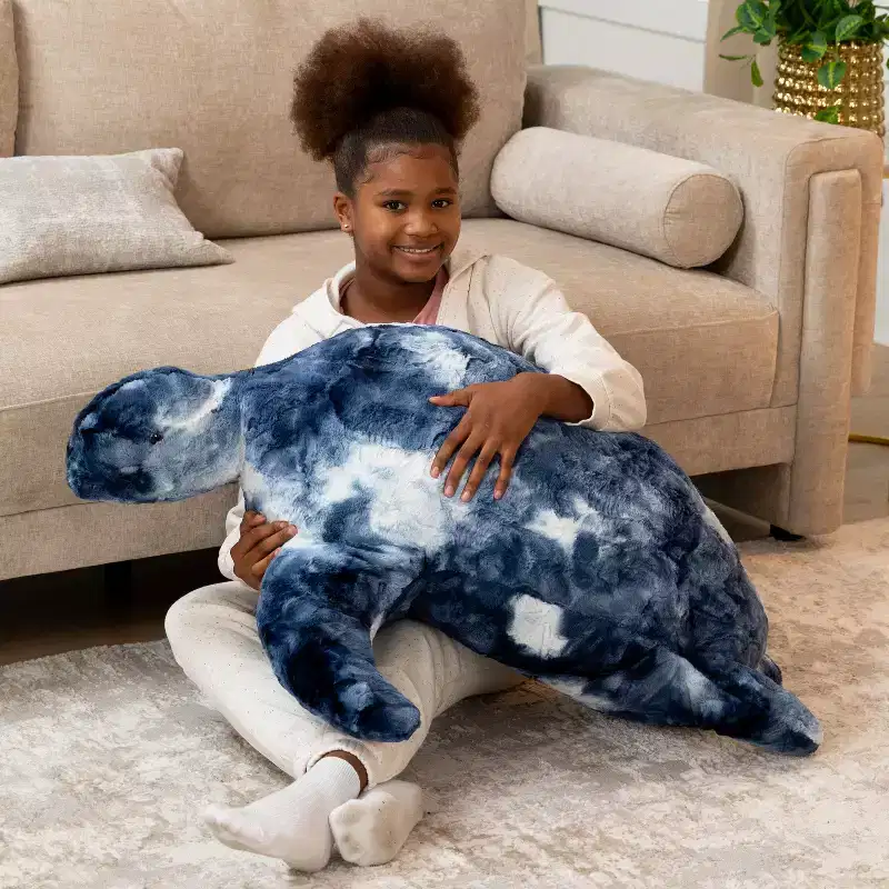 Faux Fur Turtle Kids Bean Bag Seat – Large, Seats up to 2 (Multiple Colors)